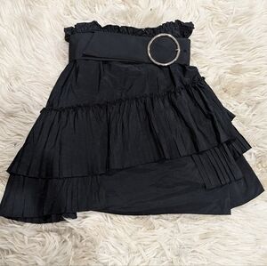 Zara belted assymetrical skirt